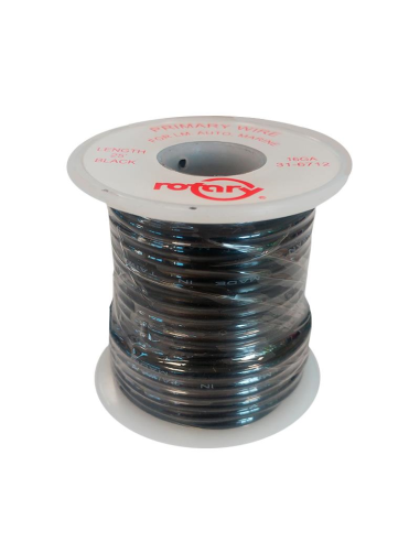 CABLE 16 AWG 1,31 MM PARA CORTACESPED, NEGRO 635 c