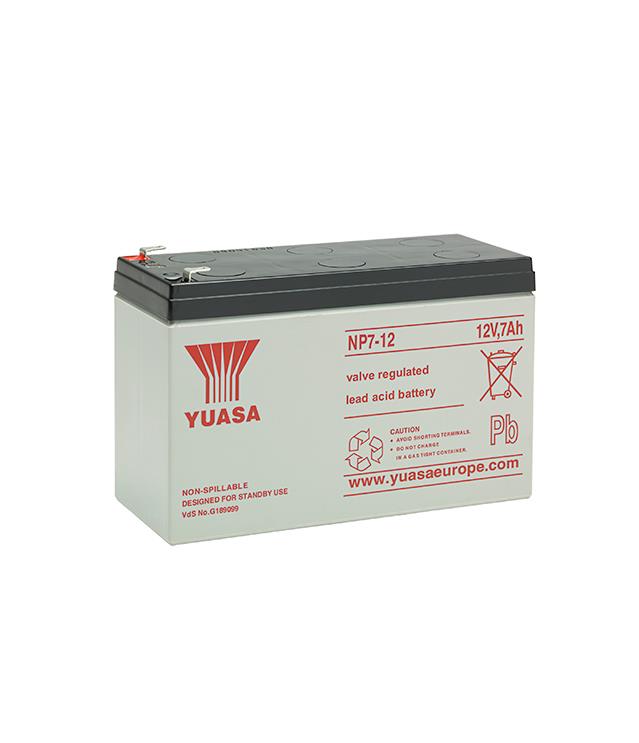 BATERÍA AGM YUASA NP7-12 12V 7AH MEDIDAS 151x65x97,5