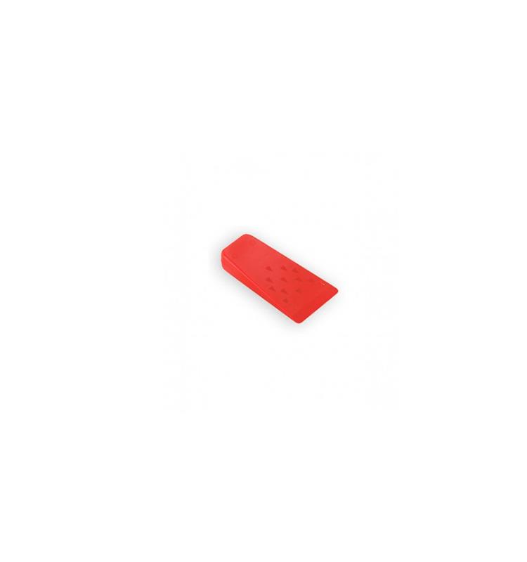 CUÑA DE PLASTICO TECOMEC 14 CM COLOR ROJO