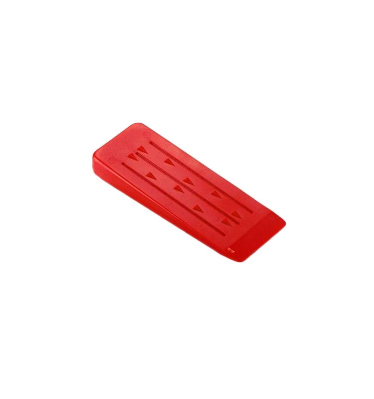 CUÑA DE PLASTICO TECOMEC 19 CM COLOR ROJO