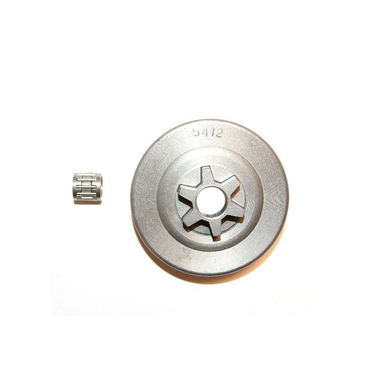 CAMPANA DE EMBRAGUE ADAPTABLE OLEOMAC ZENOAH - 3/8 BAJO PERFIL 6 DIENTES