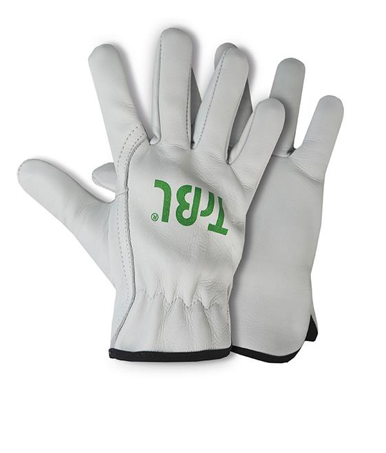 GUANTES TRBL EN PIEL DE CABRA PREMIUM - COLOR BLANCO