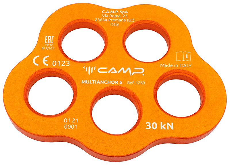 MULTIPLICADOR DE ANCLAJE CAMP 5 AGUJEROS - 93 x 72 x 8 MM