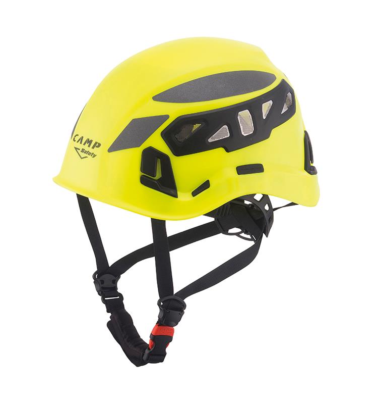 CASCO CAMP ARES AIR PRO COLOR AMARILLO FLUORESCENTE
