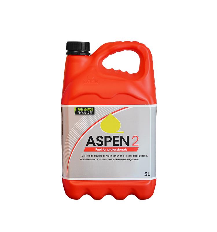 GASOLINA DE ALKILATO ASPEN 2 TIEMPOS 5 LITROS