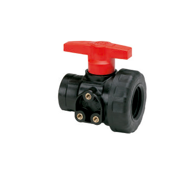 VALVULA DE BOLA DE 3 VIAS HEMBRA/HEMBRA G1 1/4 10 BARES