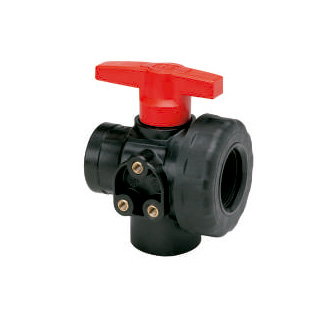 VALVULA DE BOLA DE 3 VIAS HEMBRA/HEMBRA G1/2