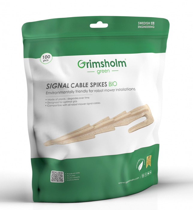 PIQUETAS BIODEGRADABLE GRIMSHOLM PARA CABLE DE SEÑAL, 100 UDS