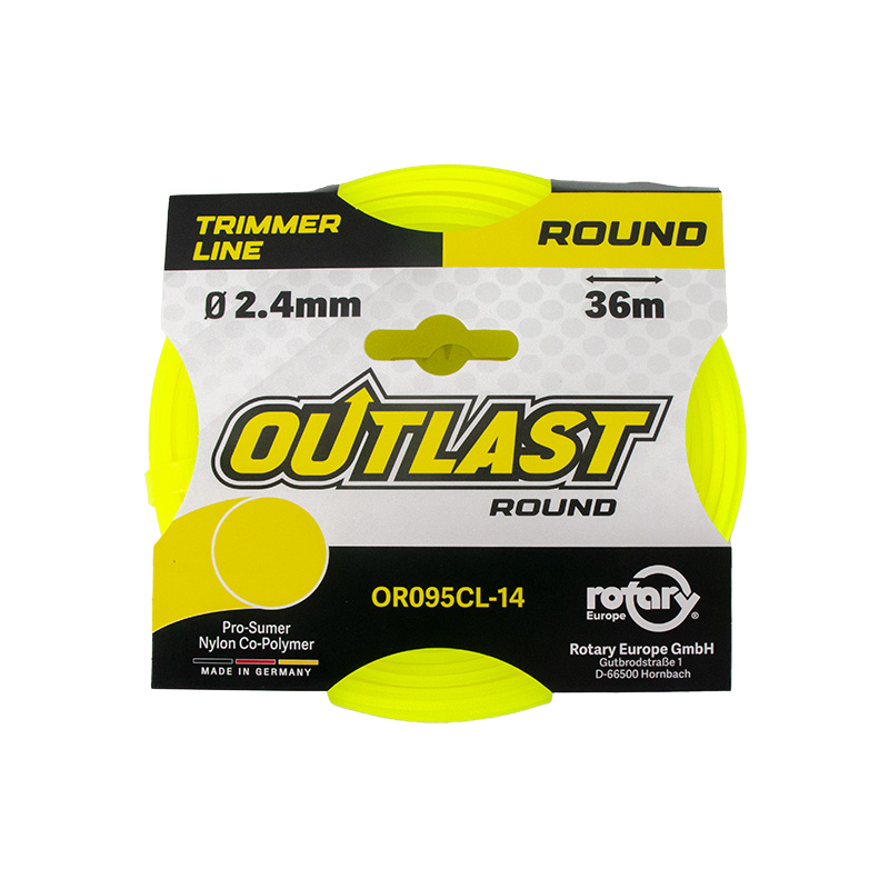 NYLON PARA DESBROZADORA OUTLAST REDONDO 2,4 MM 36 METROS