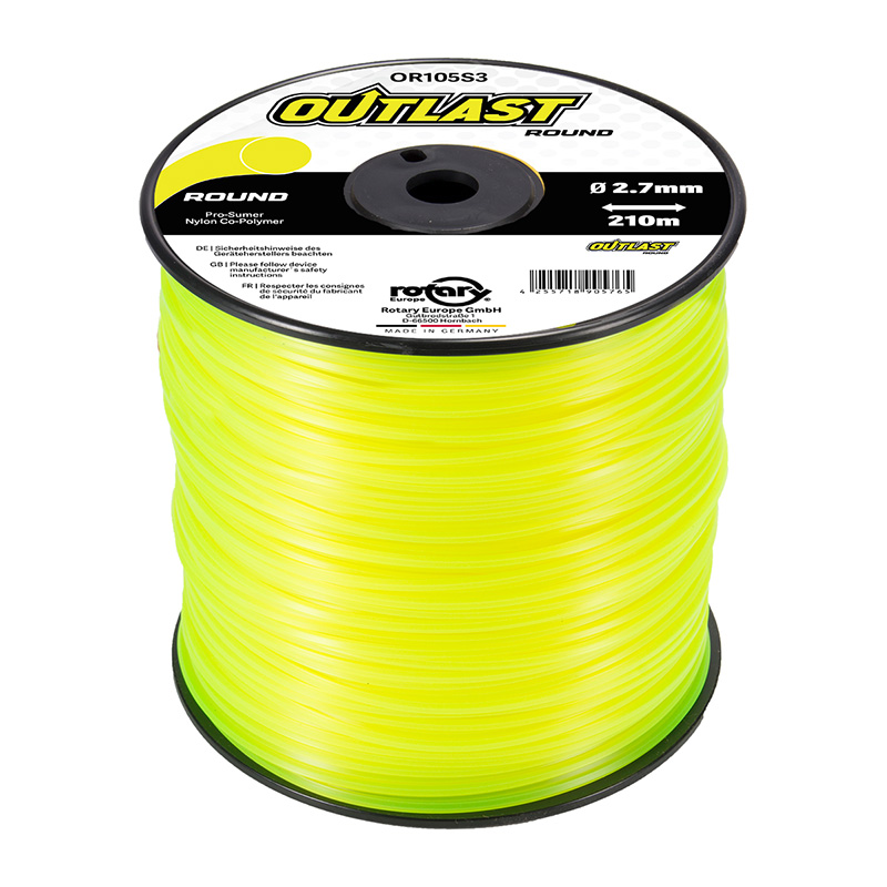 NYLON PARA DESBROZADORA OUTLAST REDONDO 2,7 MM 210 METROS