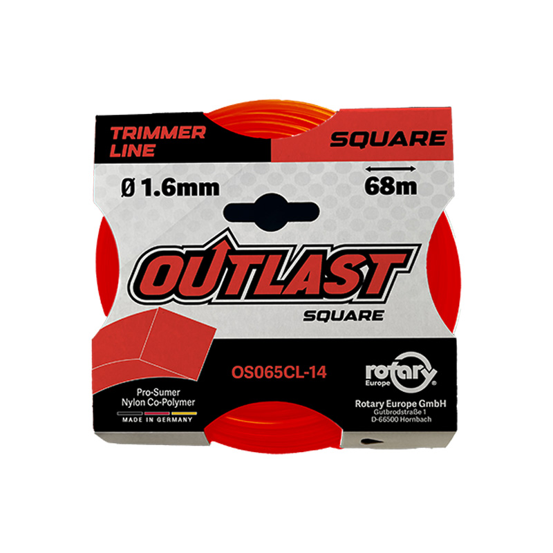 NYLON PARA DESBROZADORA OUTLAST CUADRADO 1,6 MM 68 METROS