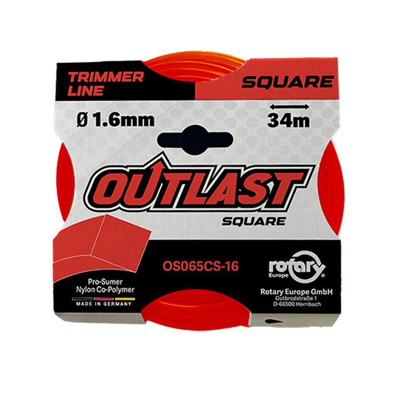 NYLON PARA DESBROZADORA OUTLAST CUADRADO 1,6 MM 34 METROS