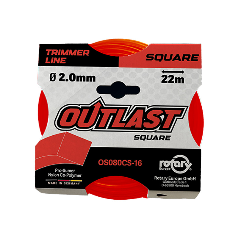 NYLON PARA DESBROZADORA OUTLAST CUADRADO 2,0 MM 22 METROS