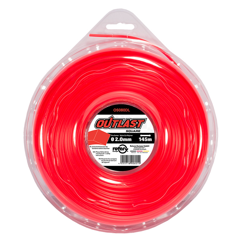 NYLON PARA DESBROZADORA OUTLAST CUADRADO 2,0 MM 145 METROS