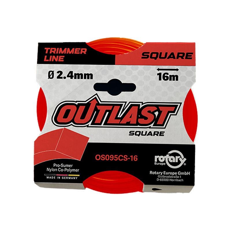 NYLON PARA DESBROZADORA OUTLAST CUADRADO 2,4 MM 16 METROS