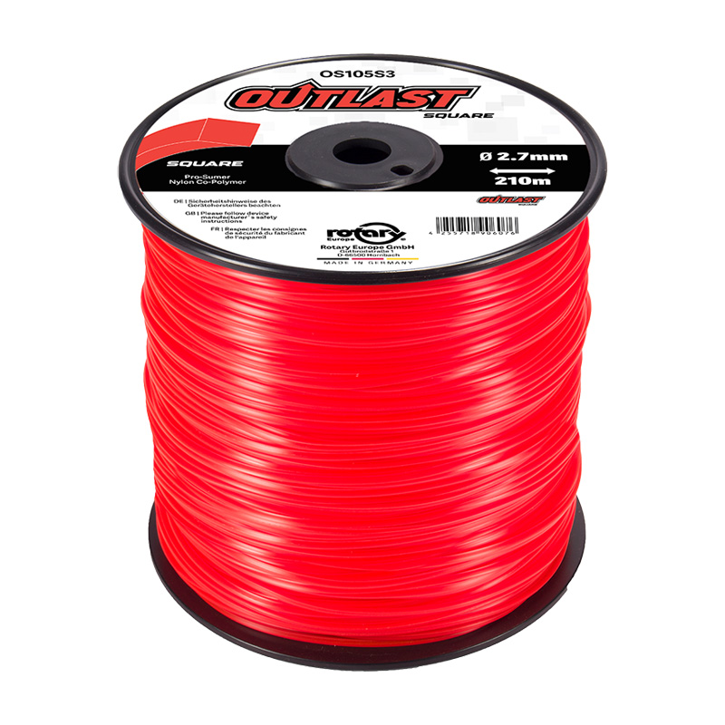 NYLON PARA DESBROZADORA OUTLAST CUADRADO 2,7 MM 210 METROS