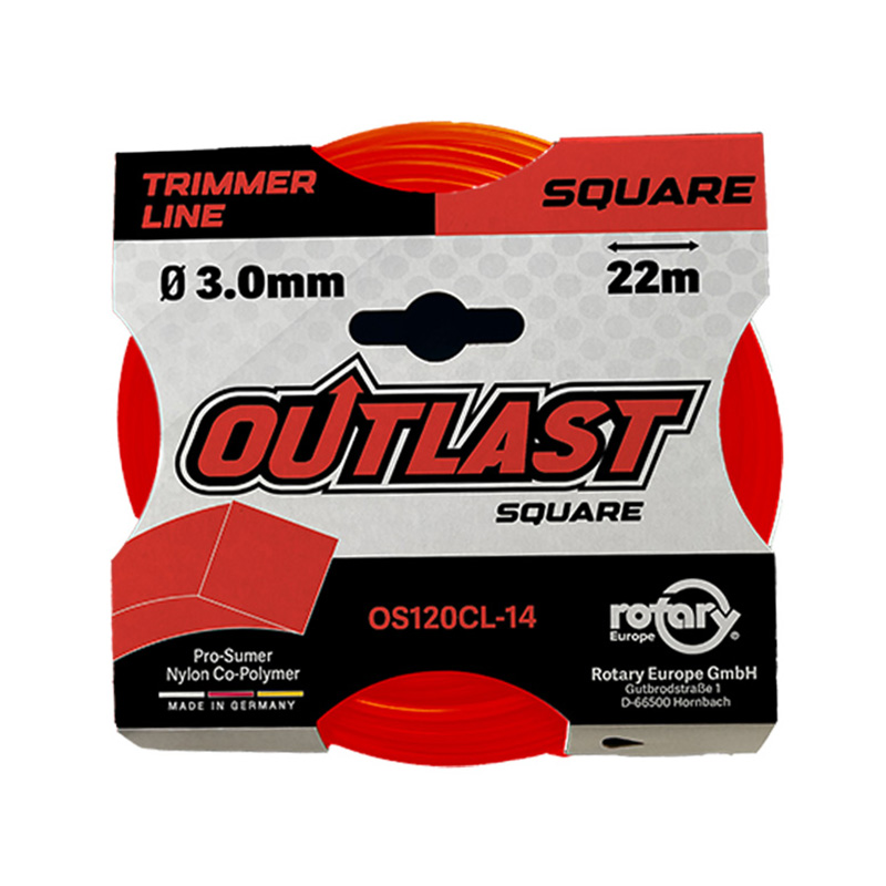 NYLON PARA DESBROZADORA OUTLAST CUADRADO 3,0 MM 22 METROS