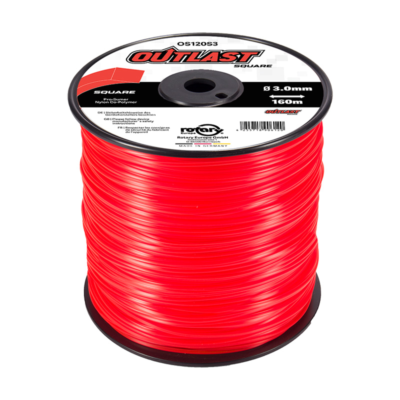 NYLON PARA DESBROZADORA OUTLAST CUADRADO 3,0 MM 160 METROS