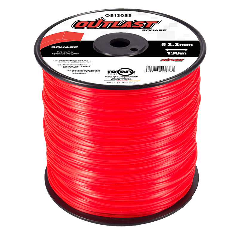 NYLON PARA DESBROZADORA OUTLAST CUADRADO 3,3 MM 138 METROS