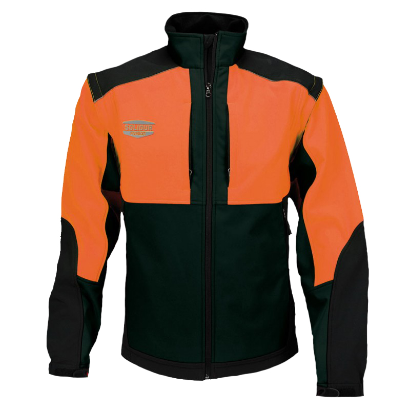 CHAQUETA SOFTSHELL SOLIDUR WODA COLOR NARANJA