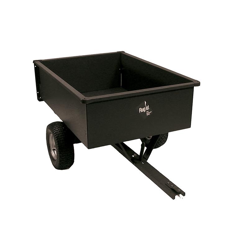 REMOLQUE DE ACERO PARA TRACTOR TURFMASTER CAPACIDAD DE CARGA 500 KGS