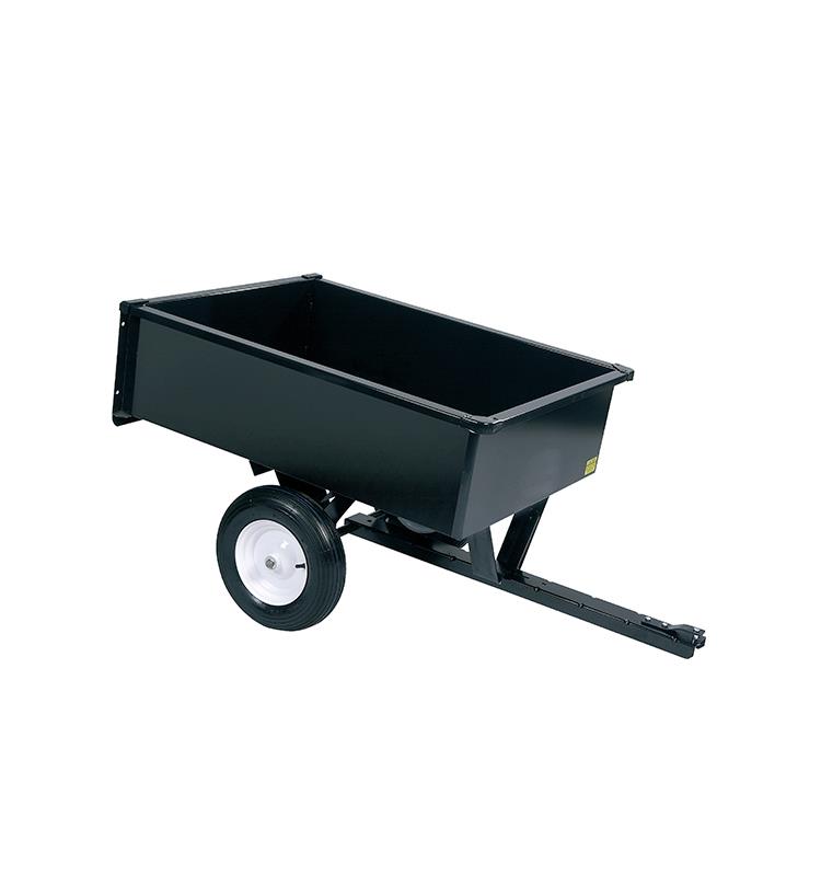 REMOLQUE DE ACERO PARA TRACTOR TURFMASTER CAPACIDAD DE CARGA 300 KGS